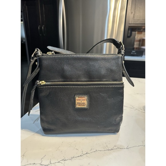 Dooney & Bourke Handbags - Vintage Dooney & Bourke Saffiano Letter Carrier Black